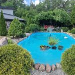 dom chodnik zielen niebo