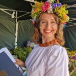 dziewczyna wianek kwiaty