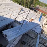 samochód żółyu z beton ciezarówka niebo budowa