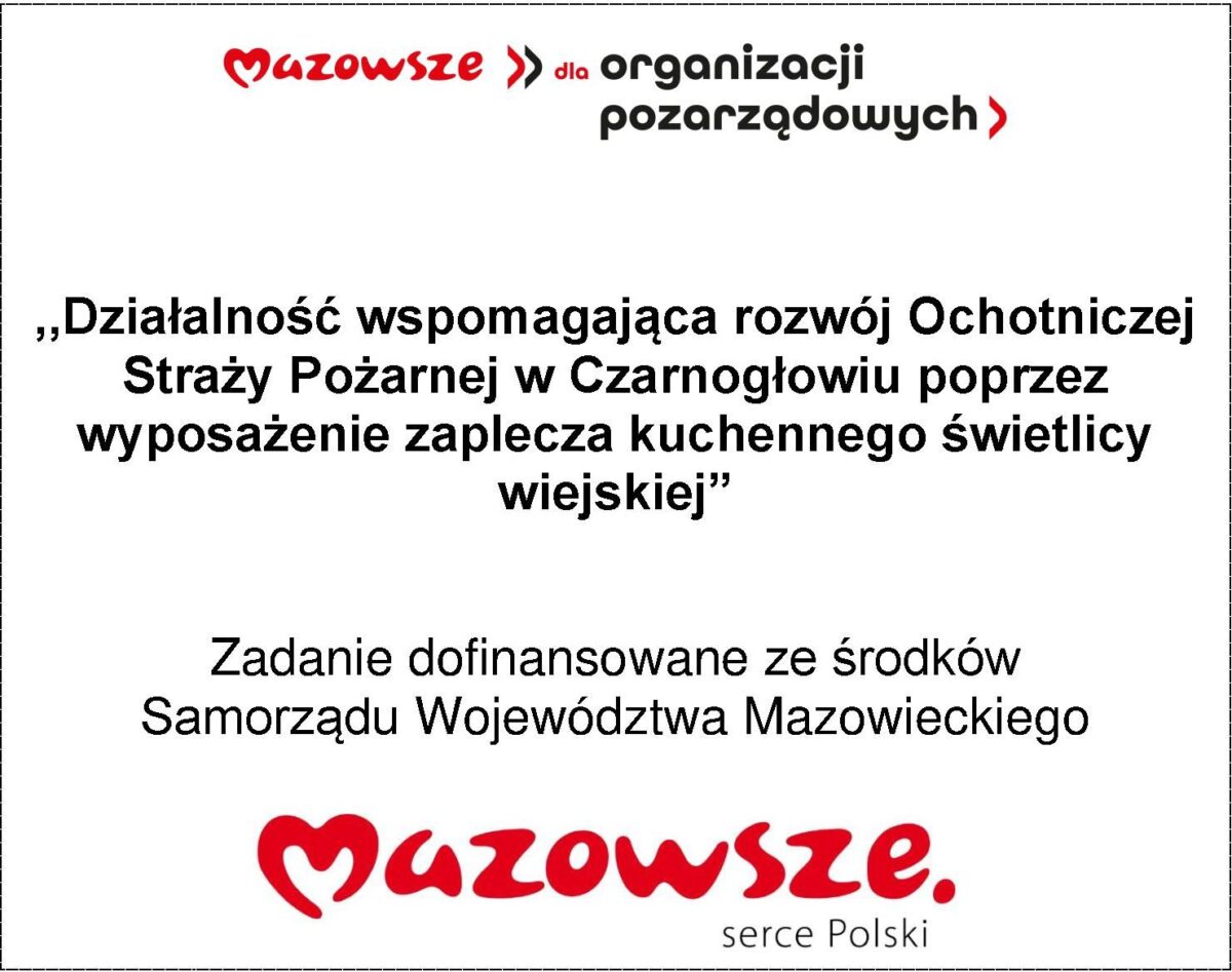 tablica z logiem Mazowwsza