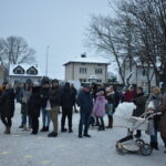 Zielony namiot GOKiB w Dobrem