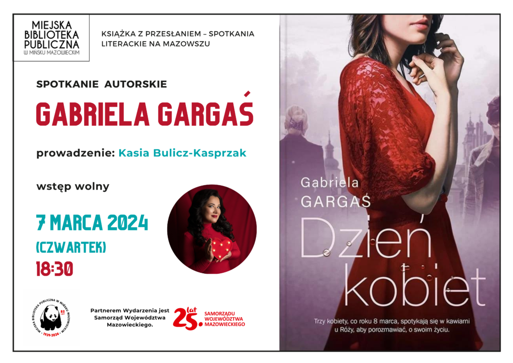 Jest to plakat promujący Gabriela Garas, prawdopodobnie artysta lub osoba fizyczna. Plakat może zawierać jej zdjęcie, nazwisko i informacje o wydarzeniach lub projekcie.