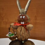 Na miejscu jest udostępnione figurka królika, utworzone z naturalnych materiałów. Figurka umieszczona jest na drewnianej powierzchni, obok niej znajdują się etykiety sygnalizujące pojawienie się lub użycie miejsca.